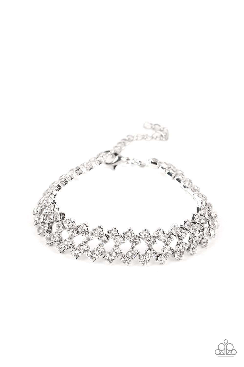 Paparazzi Accessories - Seize the Sizzle - White Bracelet