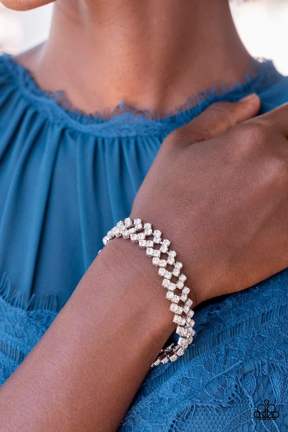 Paparazzi Accessories - Seize the Sizzle - White Bracelet