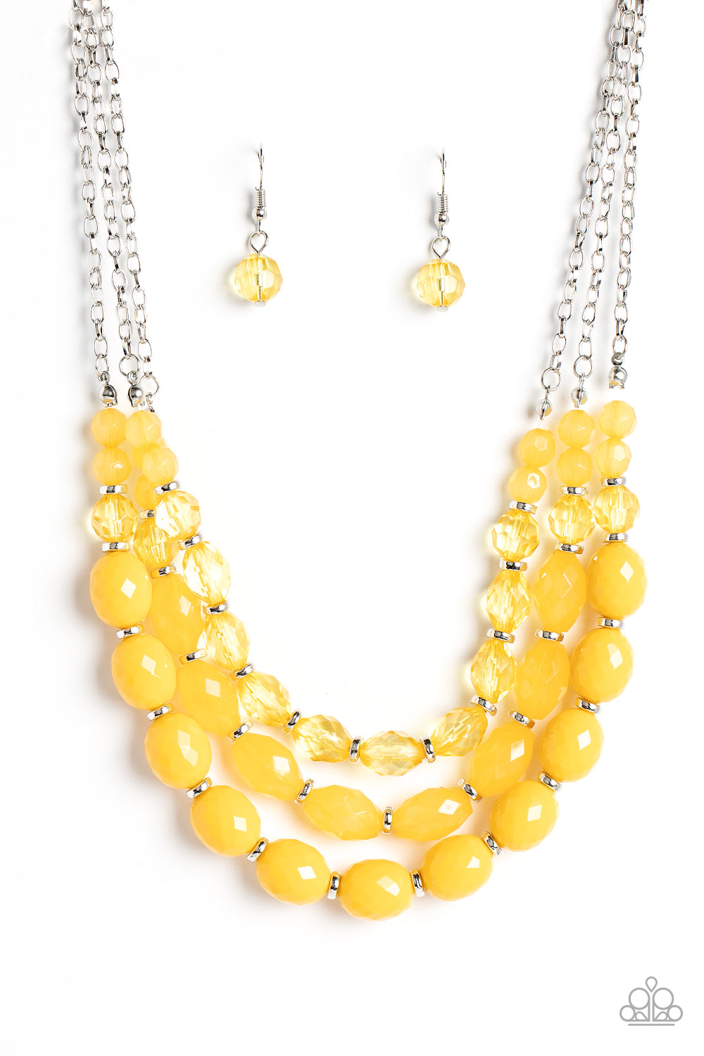 Paparazzi Accessories - Tropical Hideaway - Yellow Necklace