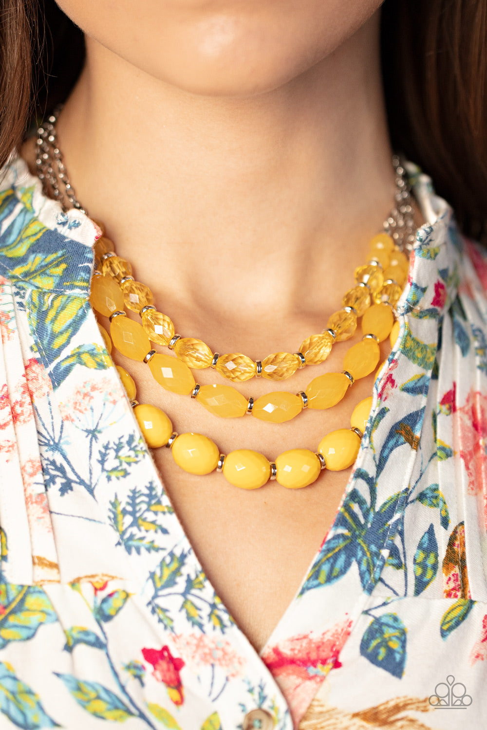 Paparazzi Accessories - Tropical Hideaway - Yellow Necklace