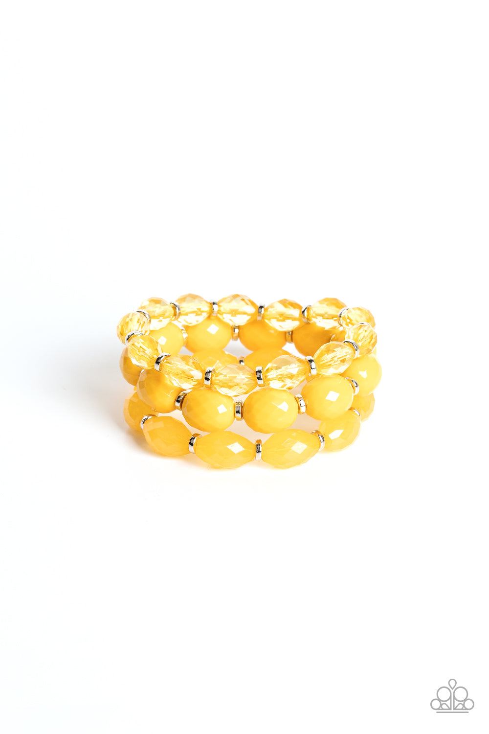 Paparazzi Accessories - High Tide Hammock - Yellow Bracelet