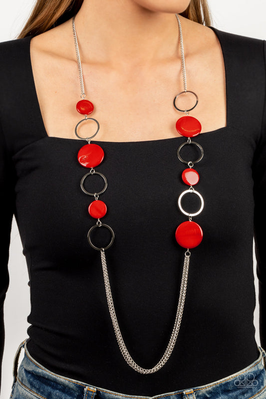 Paparazzi Accessories - Beach Hub - Red Necklace