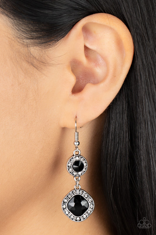 Paparazzi Accessories - Modern Motives - Black Earring