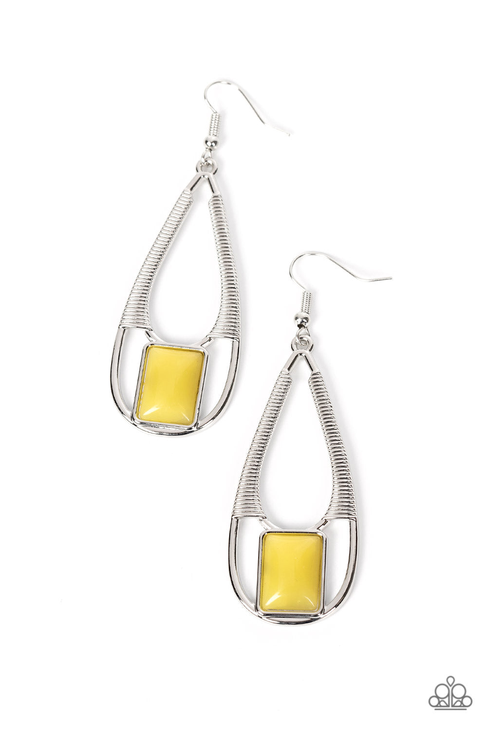 Paparazzi Accessories - Adventure Story - Yellow Earring