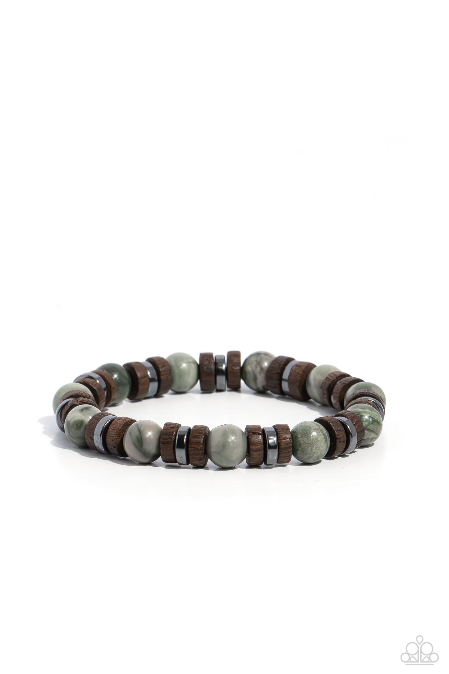 Paparazzi Accessories - Earthy Empath - Green Bracelet