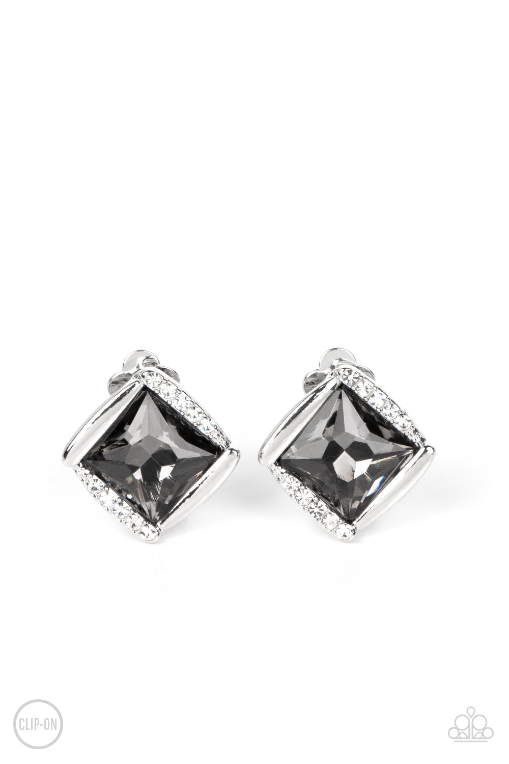 Paparazzi Accessories - Sparkle Squared - Silver Earring