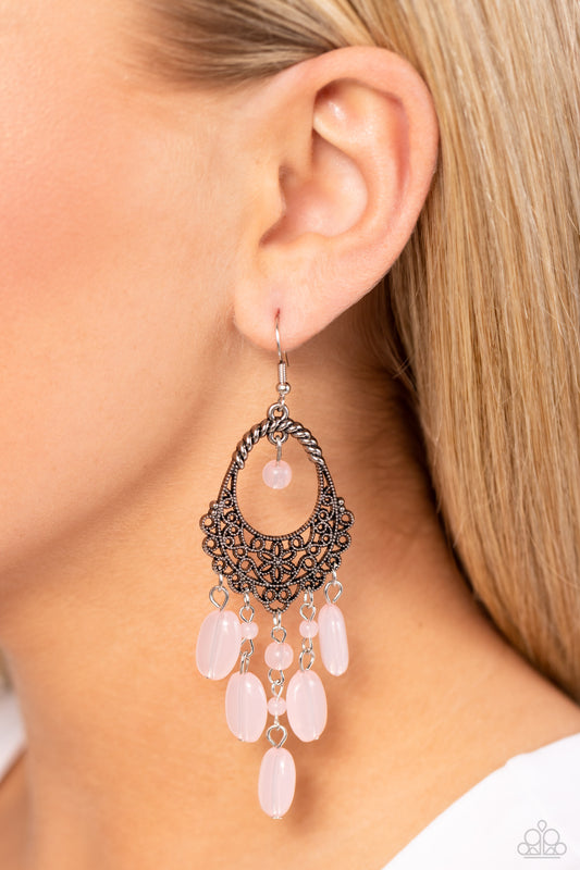 Paparazzi Accessories * Botanical Escape - Pink Earring