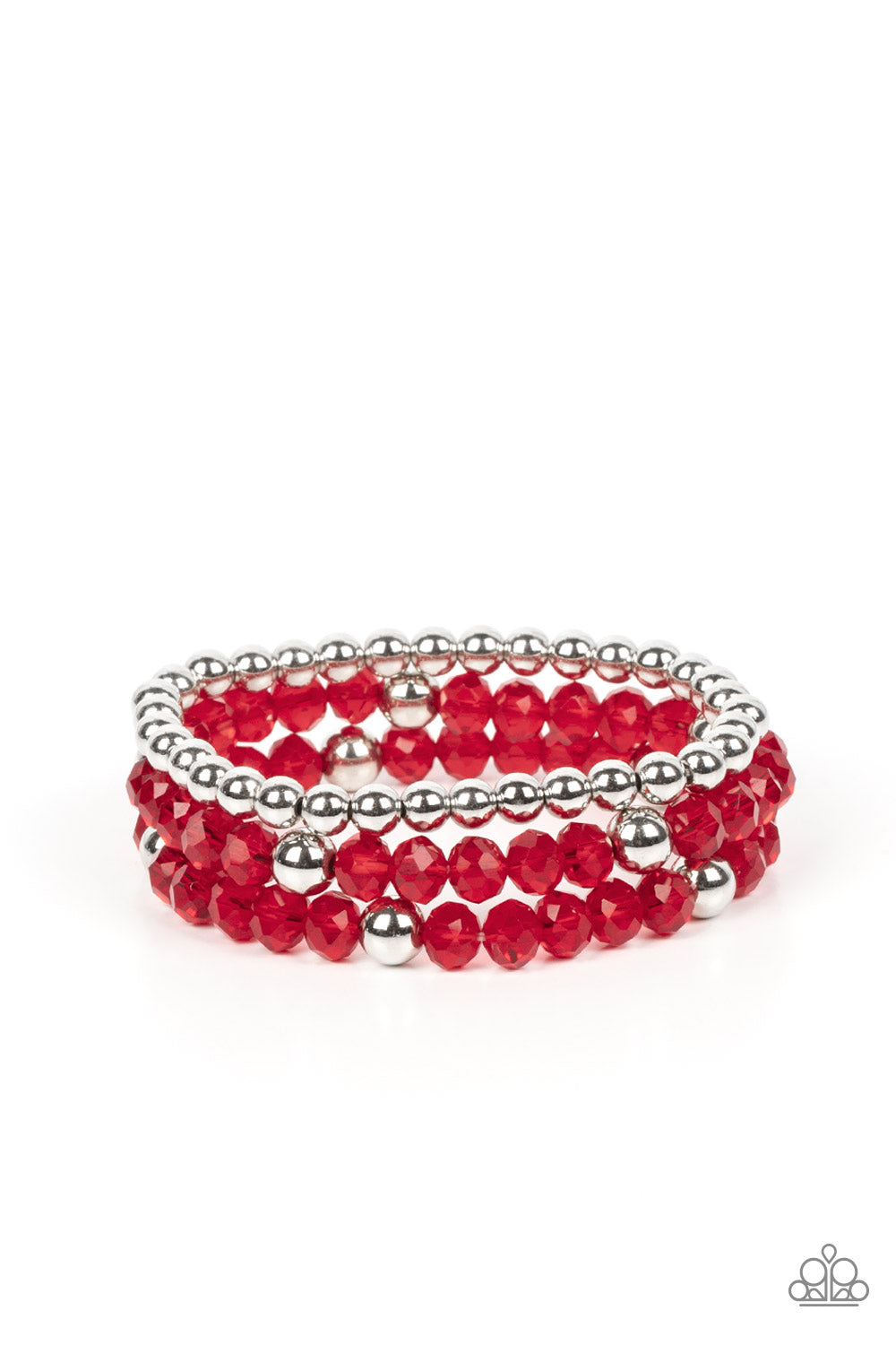 Paparazzi Accessories - Prismatic Perceptions - Red Bracelet