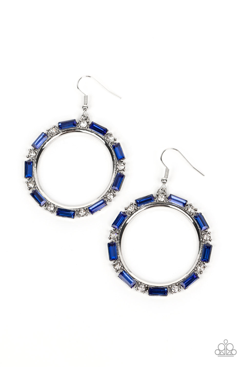 Paparazzi Accessories - Gritty Glow - Blue Earring