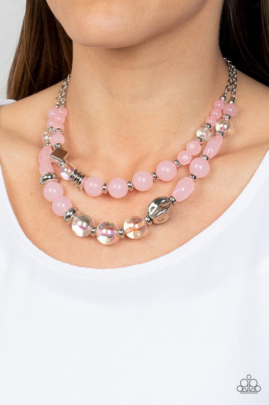 Paparazzi Accessories - Mere Magic - Pink Necklace