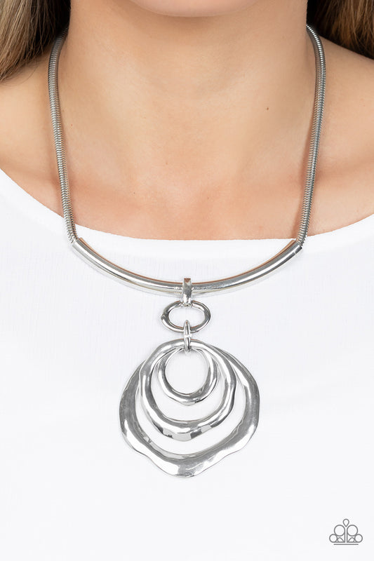 Paparazzi Accessories - Forged in Fabulous - Silver Necklace