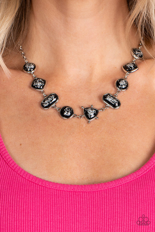 Paparazzi Accessories - Fleek and Flecked - Black Necklace