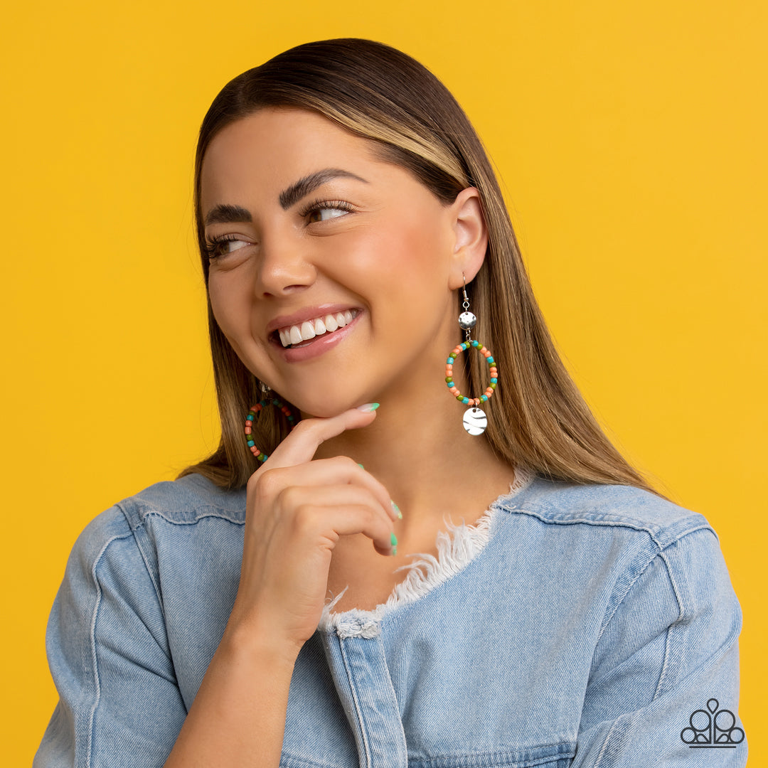 Paparazzi Accessories - Cayman Catch - Orange Earring