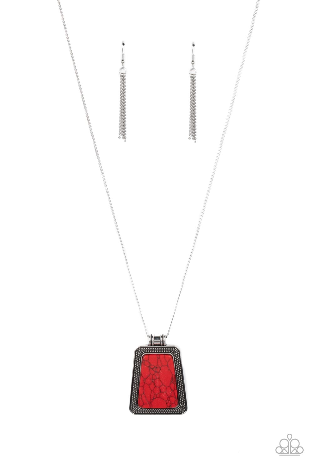 Paparazzi Accessories - Private Plateau - Red Necklace