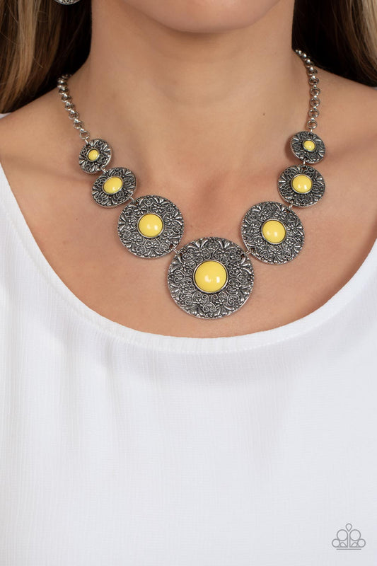 Paparazzi Accessories - Garden Glade - Yellow Necklace