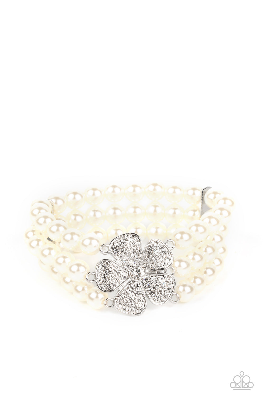 Paparazzi Accessories - Park Avenue Orchard - White Bracelet