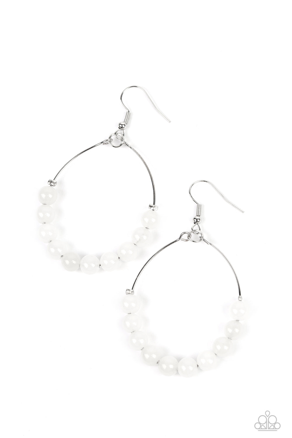 Paparazzi Accessories - Catch a Breeze - White Earring