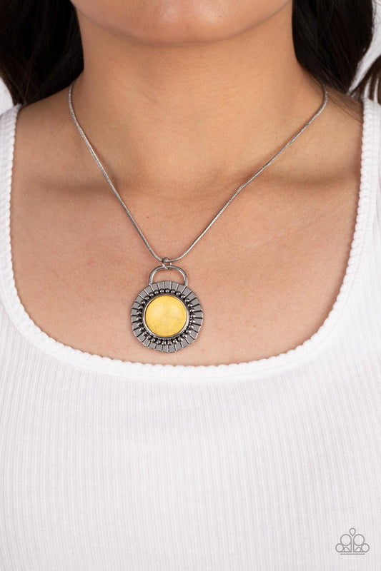 Paparazzi Accessories - New Age Nomad - Yellow Necklace