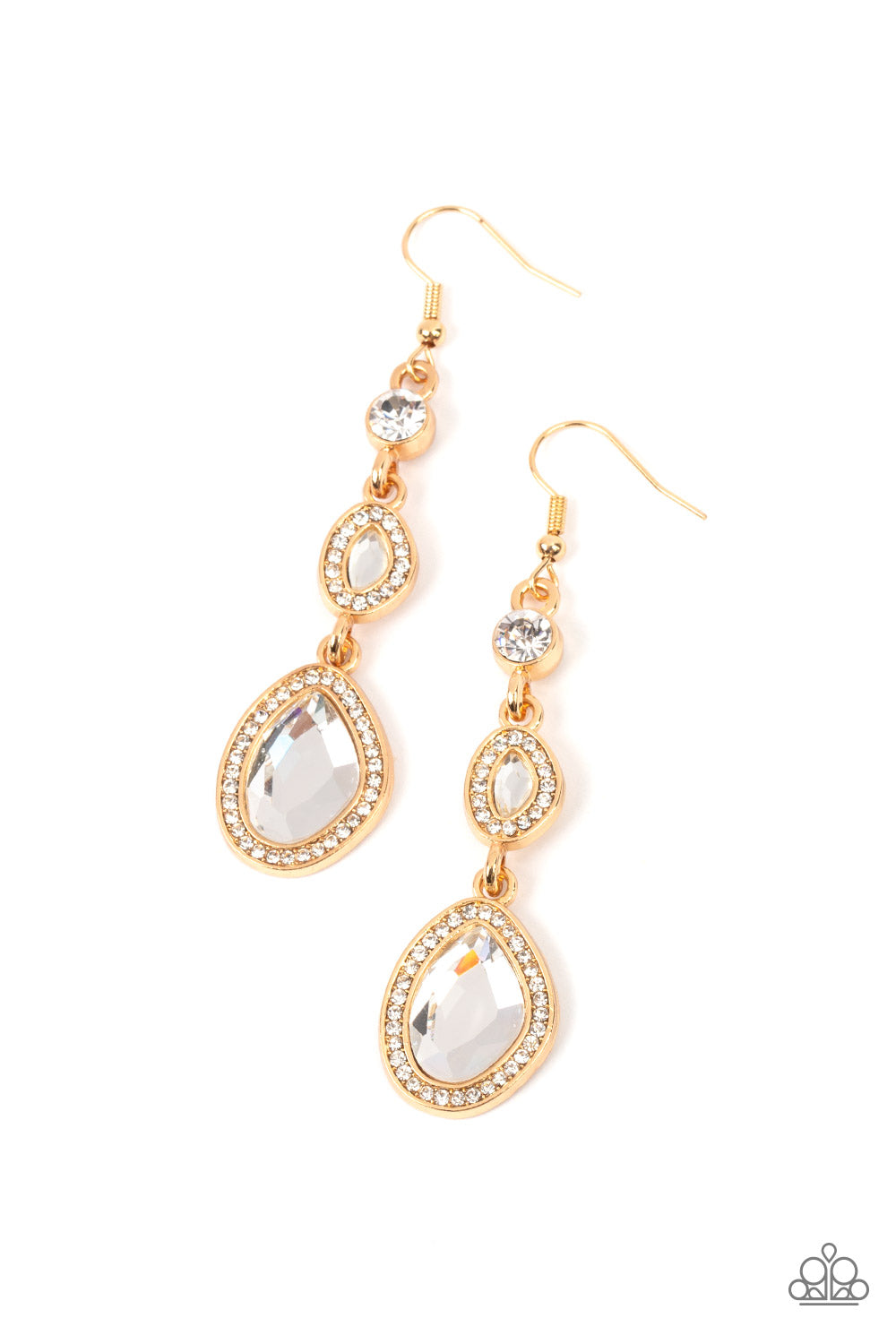 Paparazzi Accessories - Dripping Self-Confidence - Gold Earring