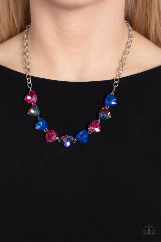 Paparazzi Accessories - Dreamy Drama - Blue Necklace