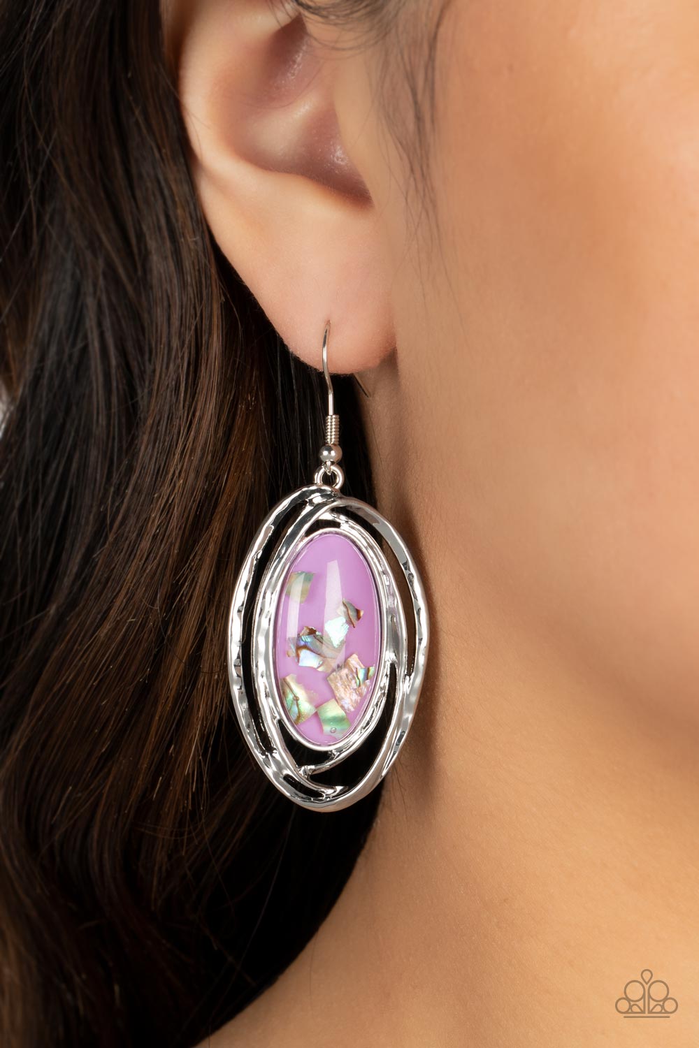 Paparazzi Accessories - Ocean Floor Oracle - Purple Earring