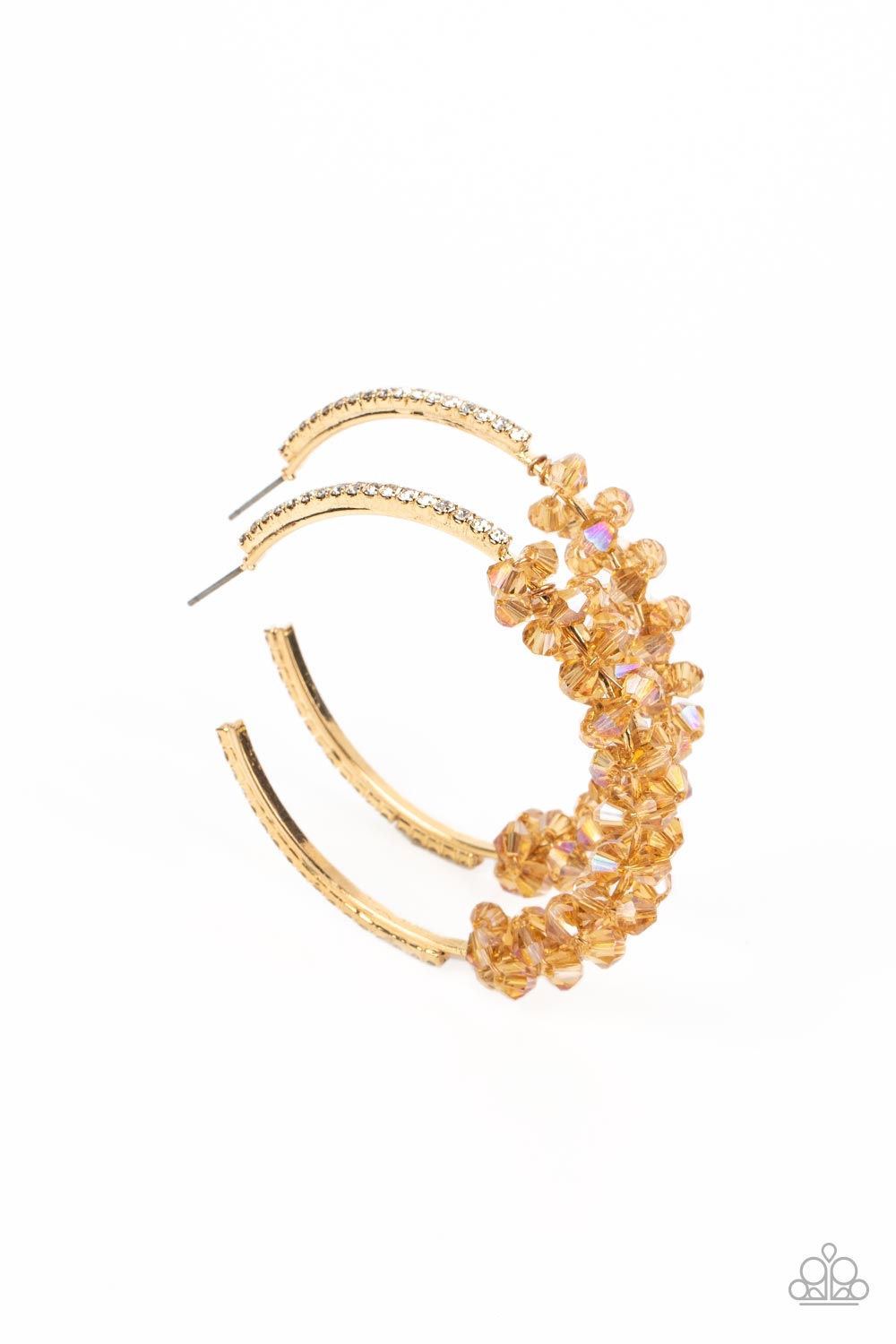 Paparazzi Accessories - Bubble-Bursting Bling - Gold Earring