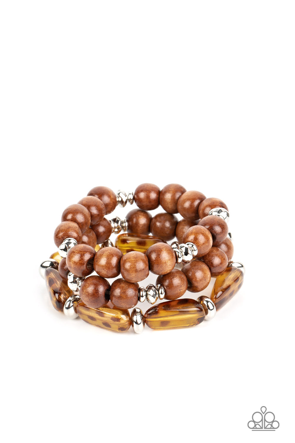 Paparazzi Accessories - WILD-Mannered - Brown Bracelet