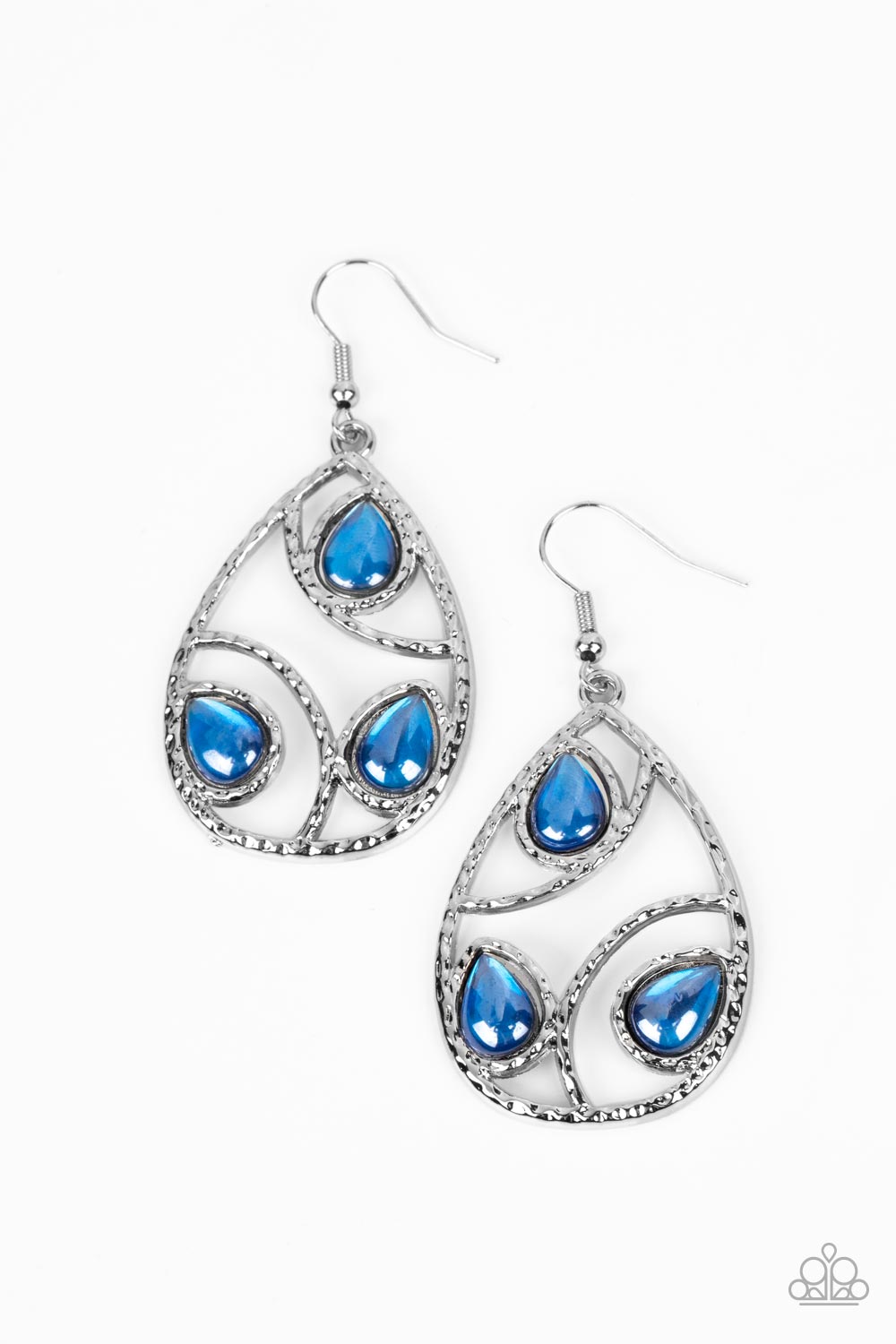 Paparazzi Accessories - Send the BRIGHT Message - Blue Earring