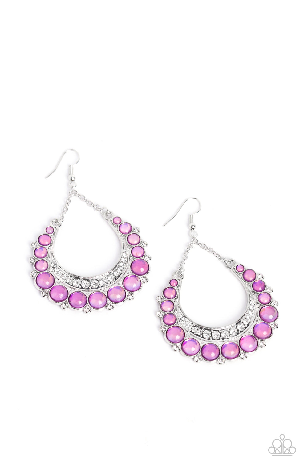 Paparazzi Accessories - Bubbly Bling - Purple Earring