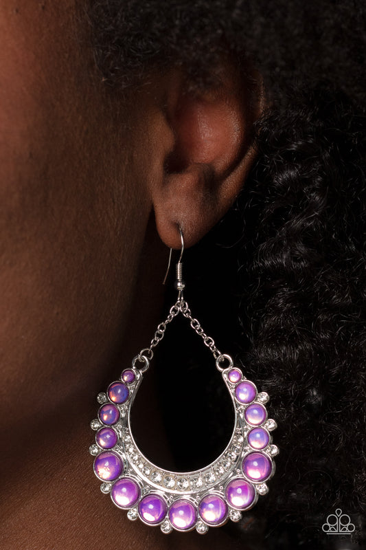 Paparazzi Accessories - Bubbly Bling - Purple Earring