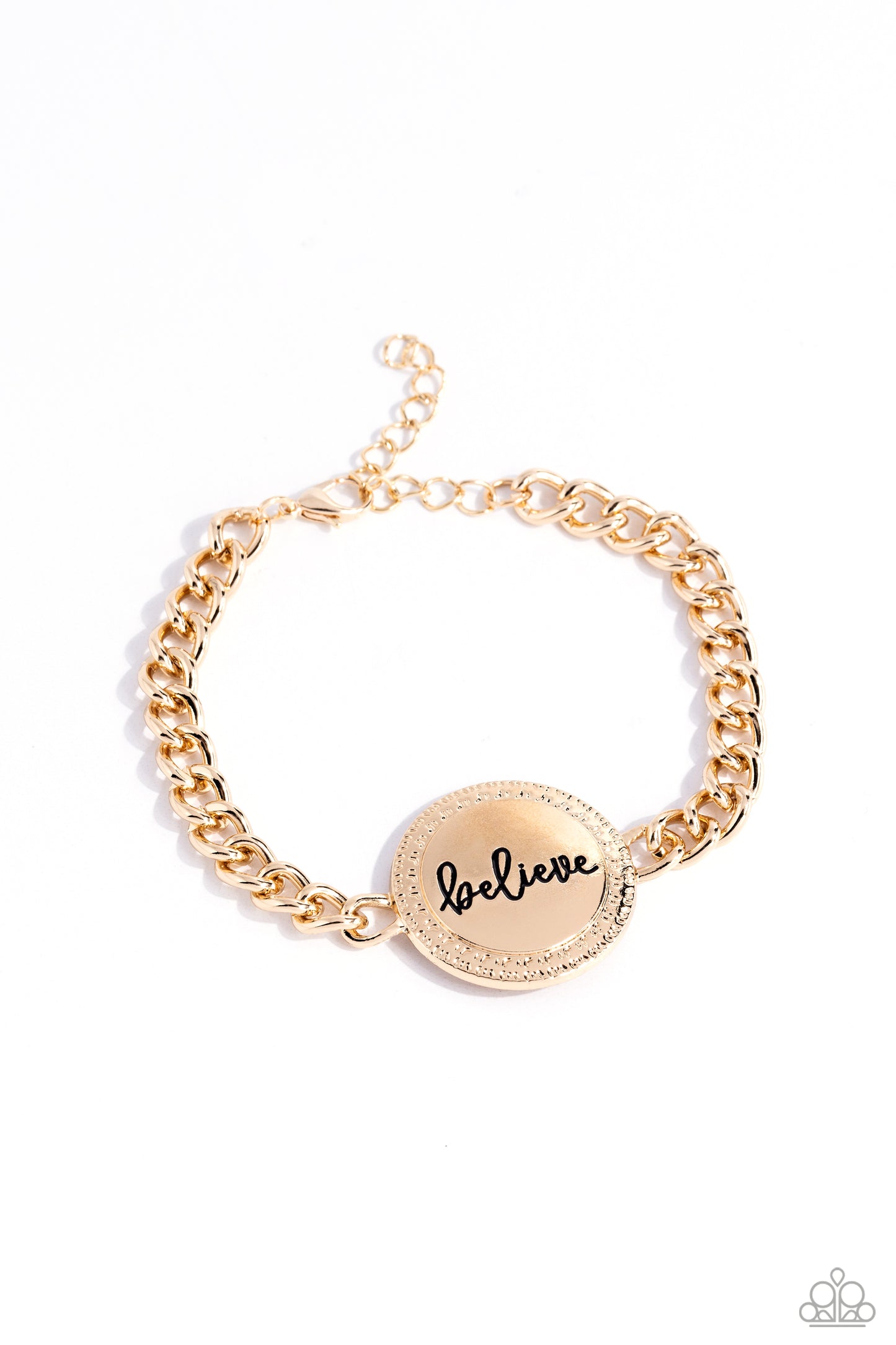 Paparazzi Accessories - Hope and Faith - Gold Bracelet