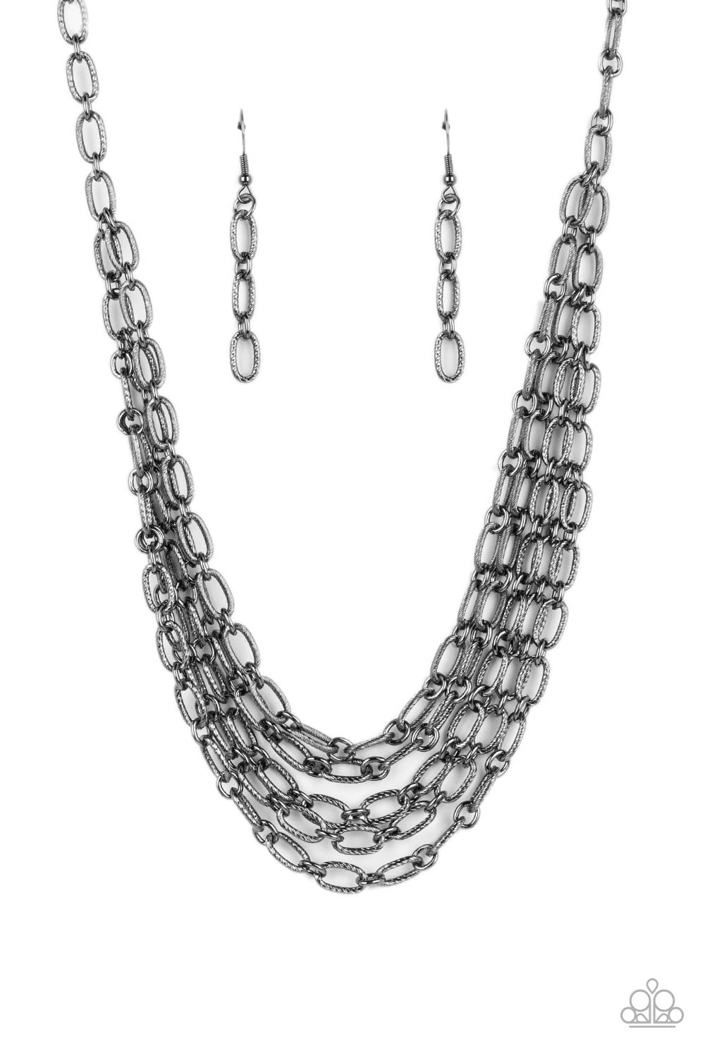 Paparazzi Accessories - House of CHAIN - Black Necklace