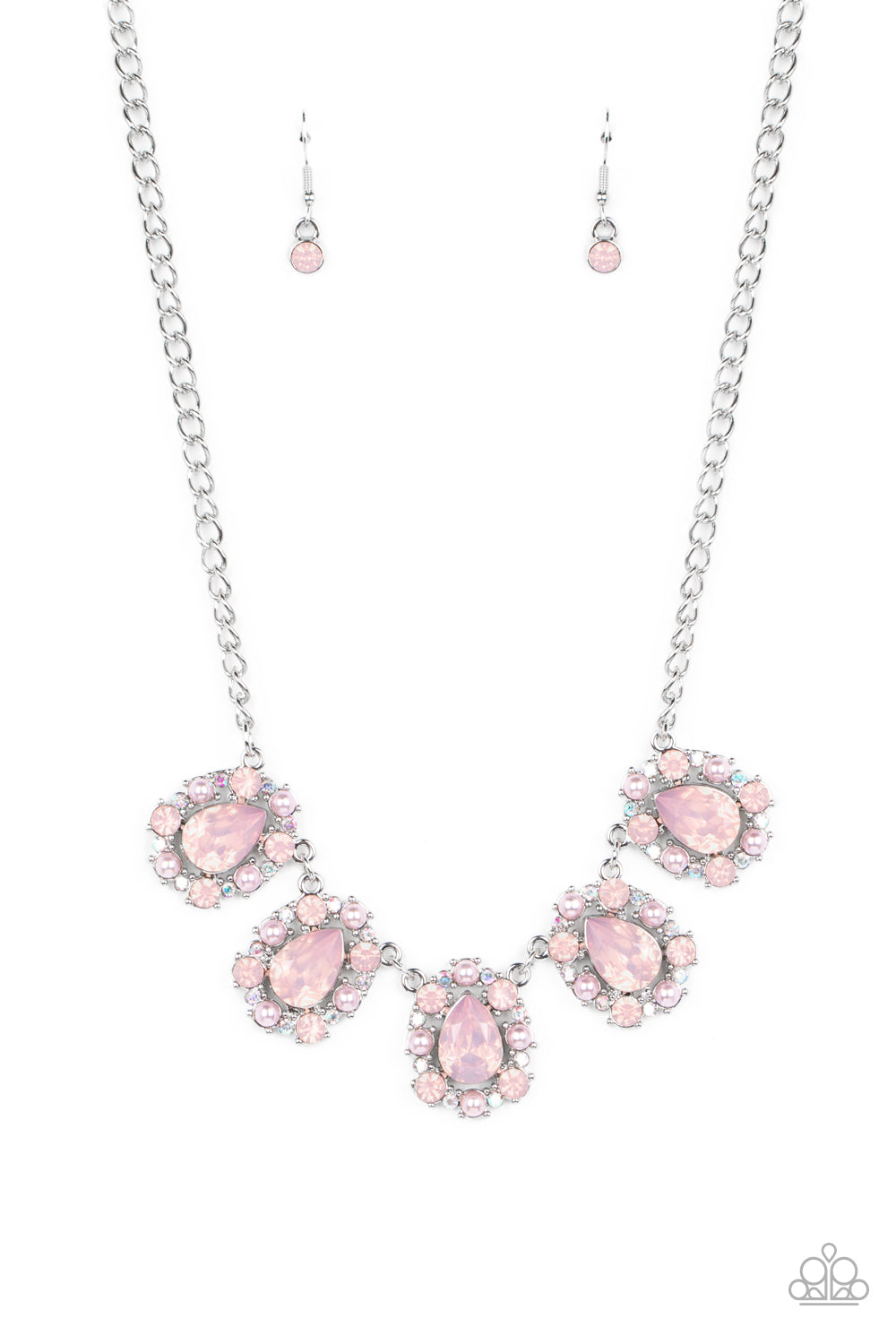 Paparazzi Accessories - Pearly Pond - Pink Necklace