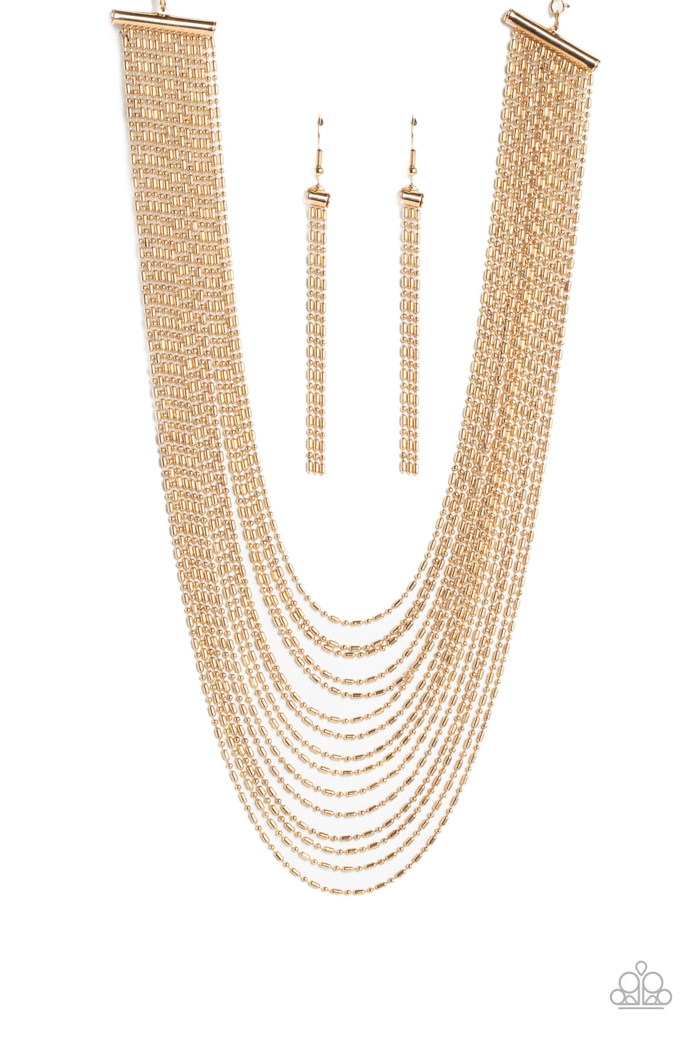 Paparazzi Accessories - Cascading Chains - Gold Necklace