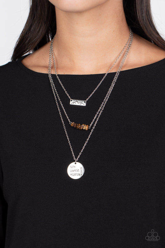 Paparazzi Accessories - Miracle Mountains - Brown Necklace