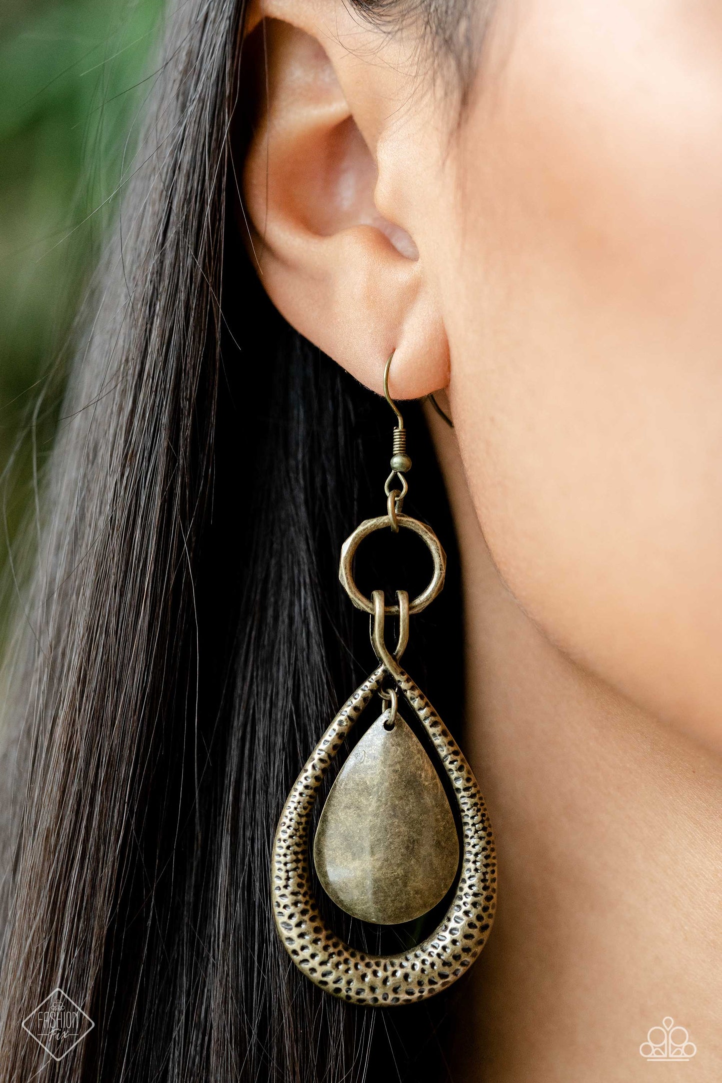 Paparazzi Accessories - Forged Flare - Brass Earring