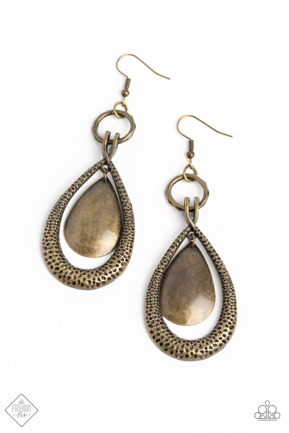 Paparazzi Accessories - Forged Flare - Brass Earring