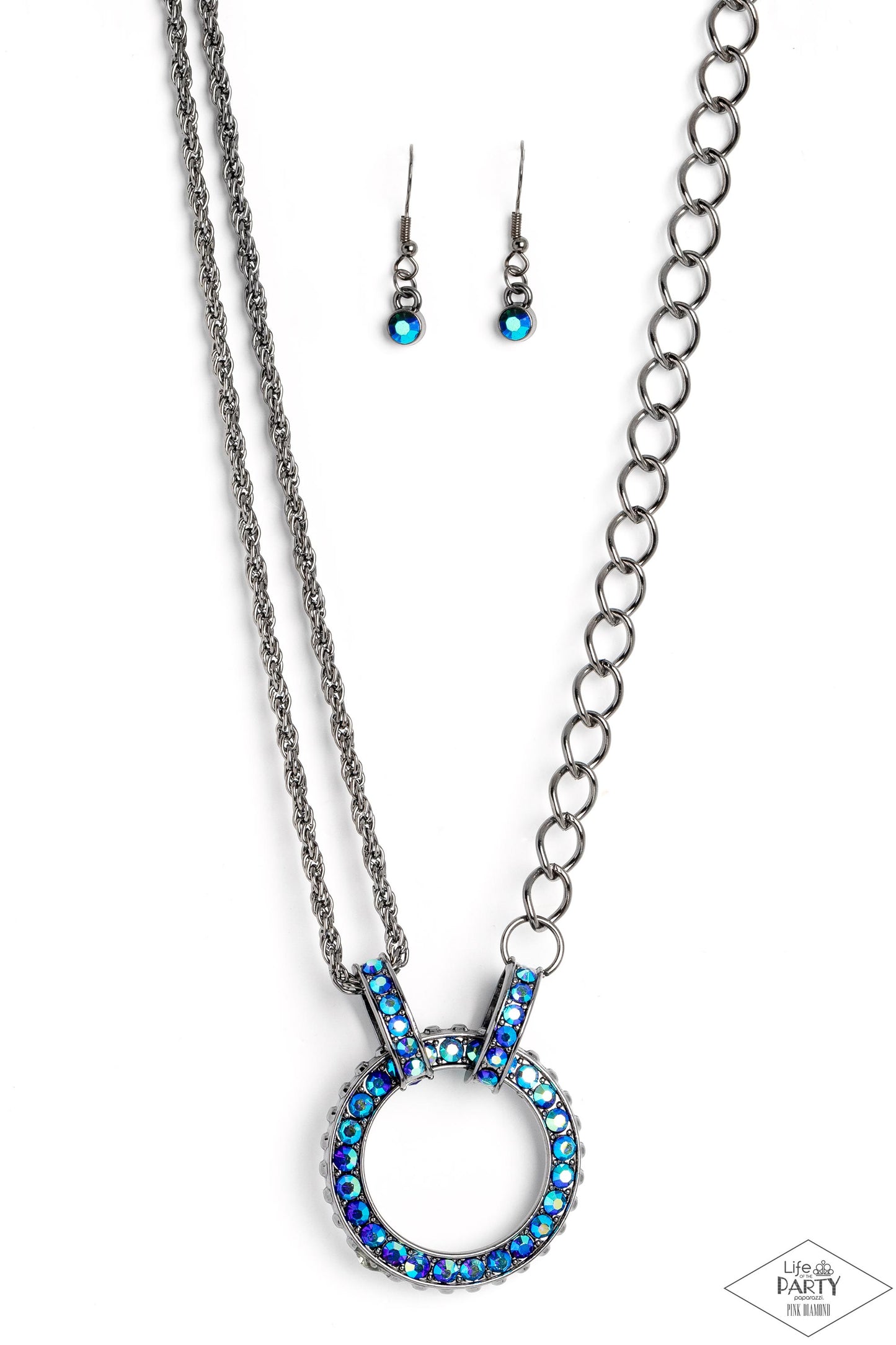 Paparazzi Accessories - Razzle Dazzle - Blue Necklace