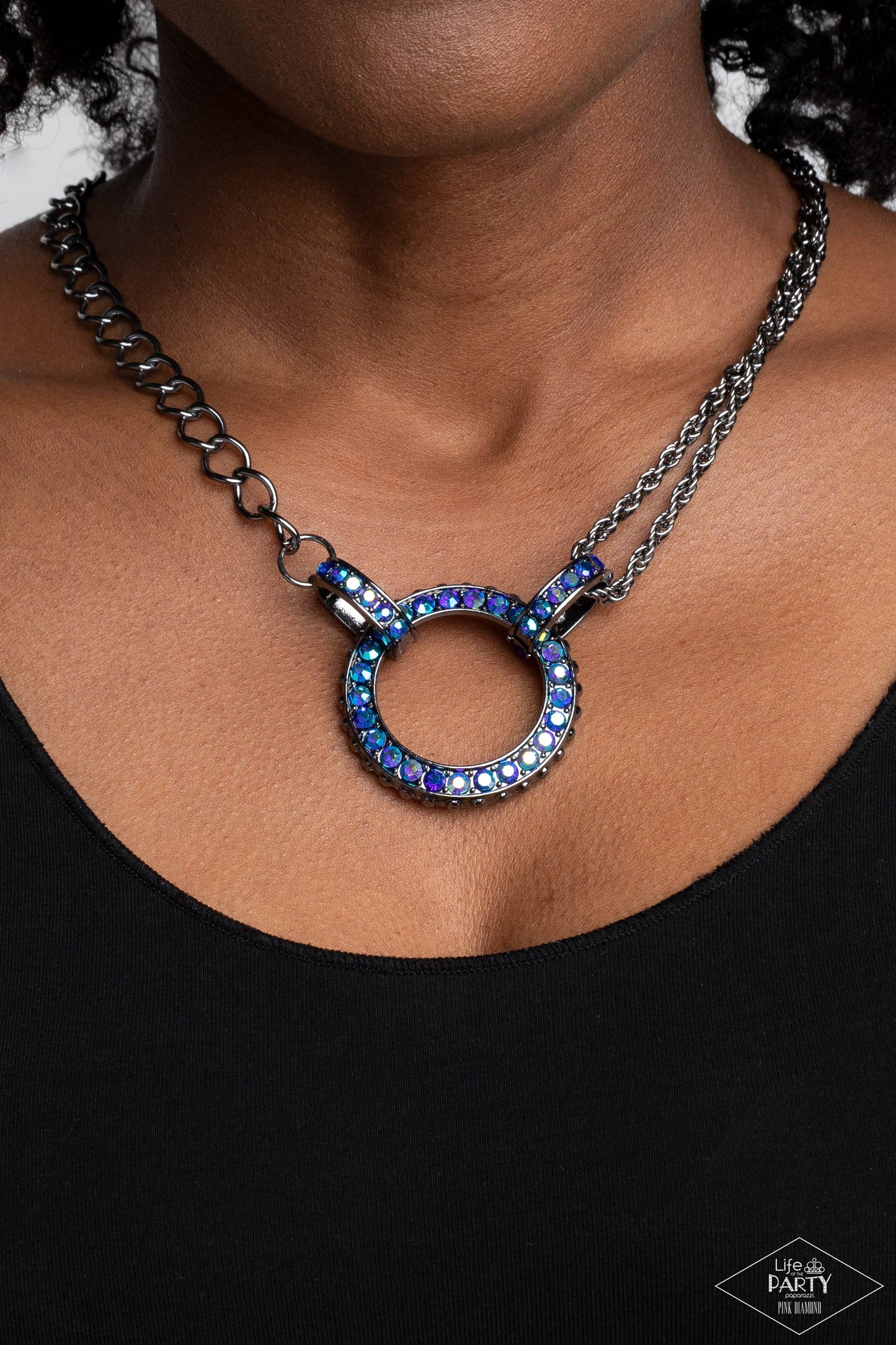 Paparazzi Accessories - Razzle Dazzle - Blue Necklace