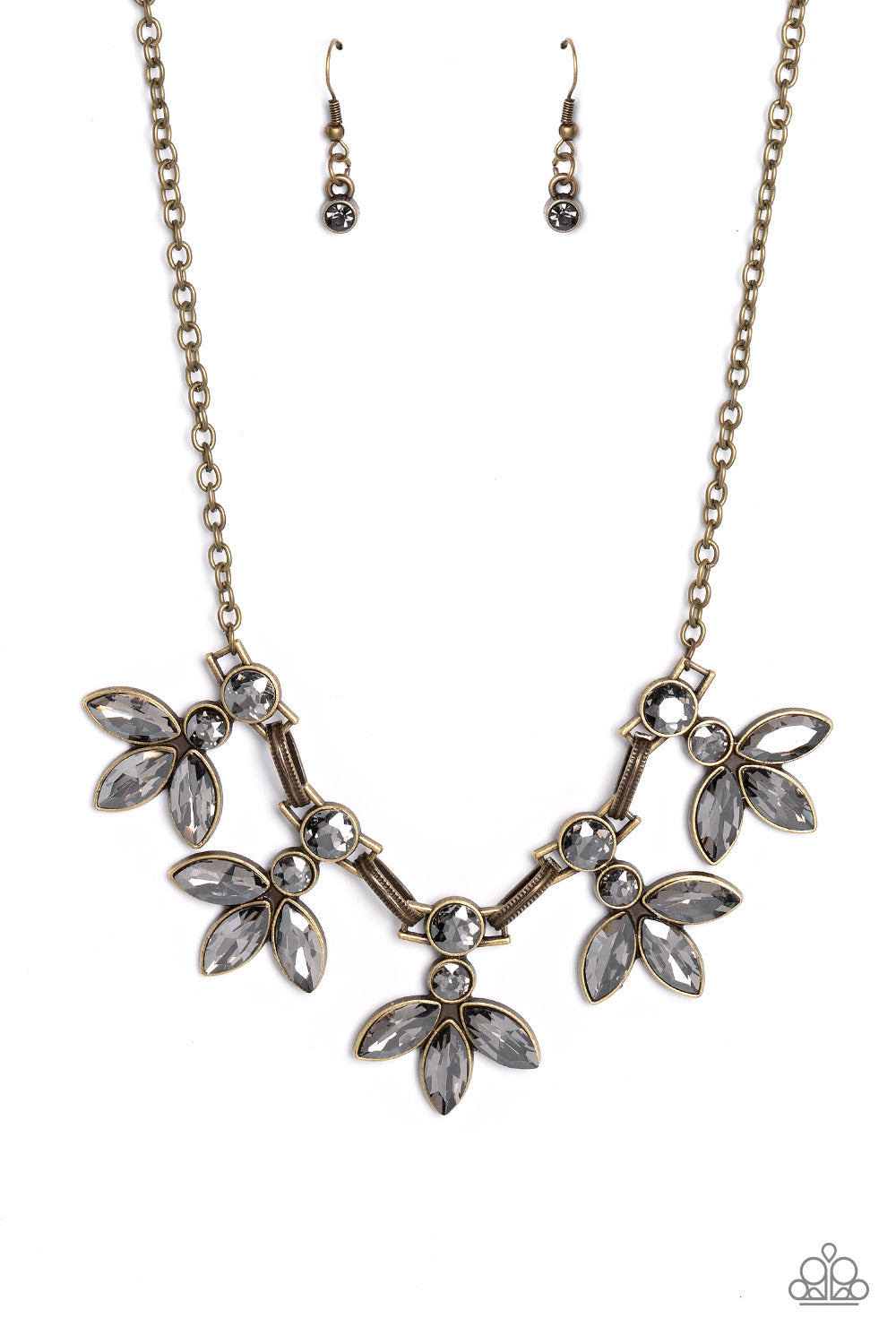 Paparazzi Accessories - Dauntlessly Debonair - Brass Necklace