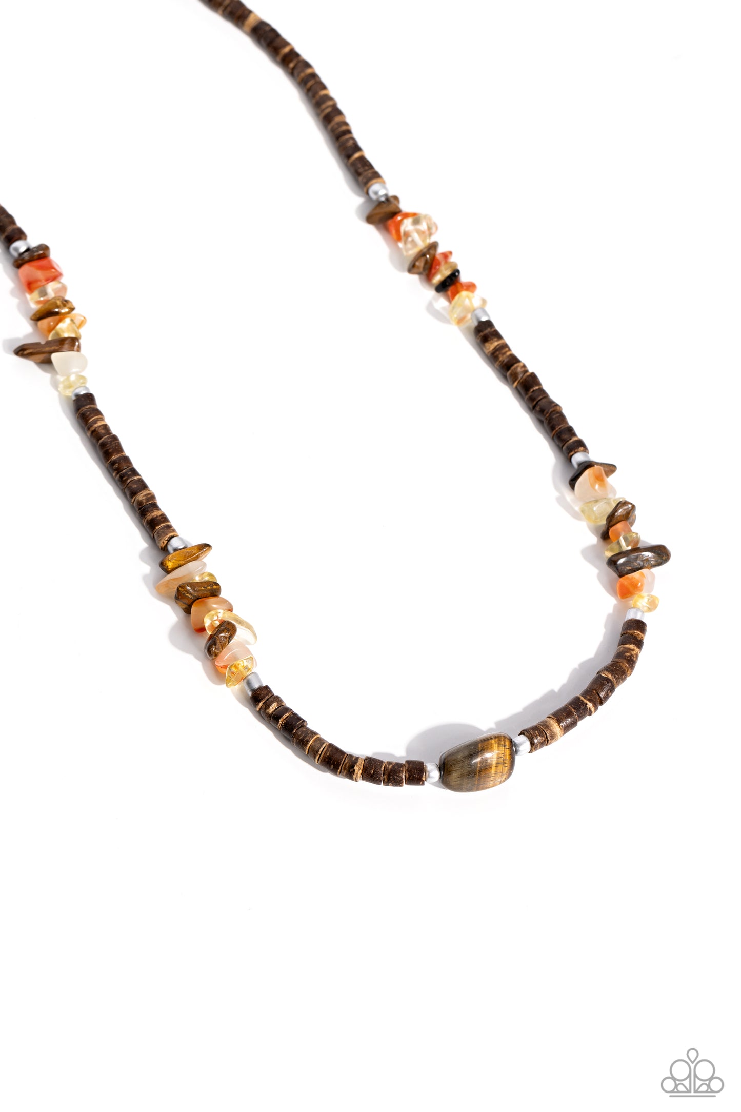 Paparazzi Accessories - Stony Survivor - Brown Necklace