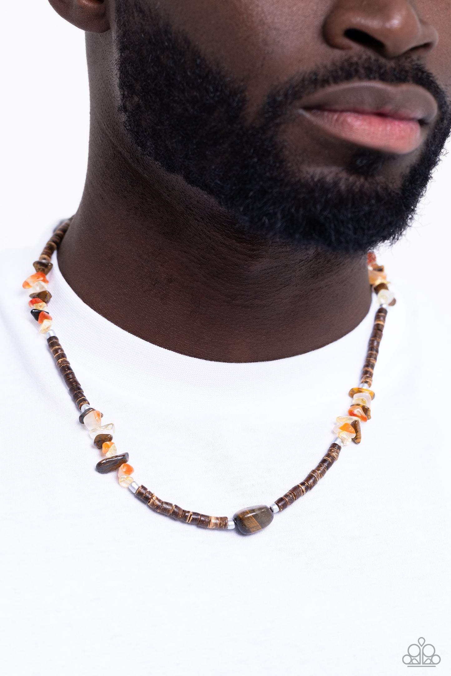 Paparazzi Accessories - Stony Survivor - Brown Necklace