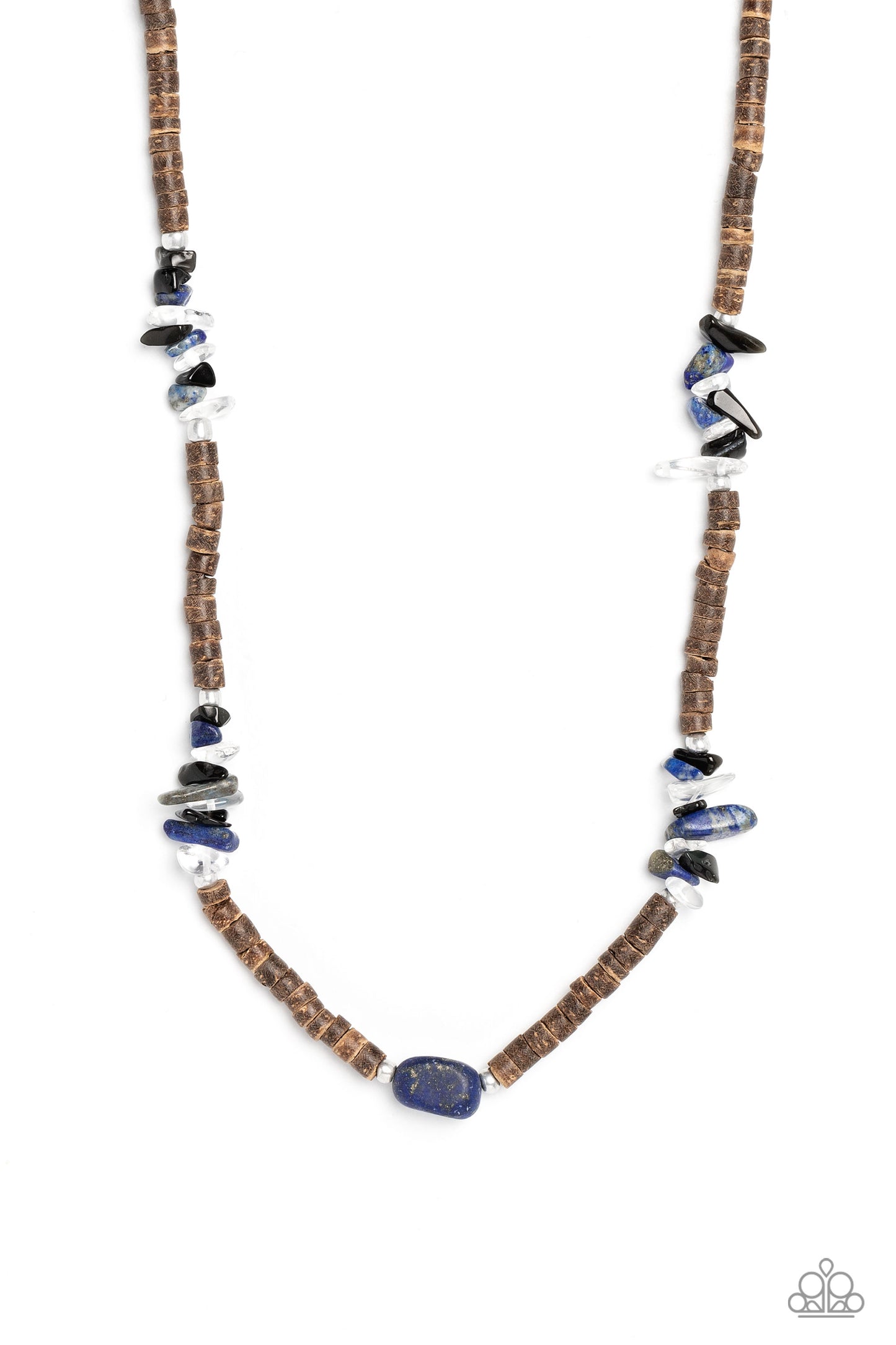 Paparazzi Accessories - Stony Survivor - Blue Necklace