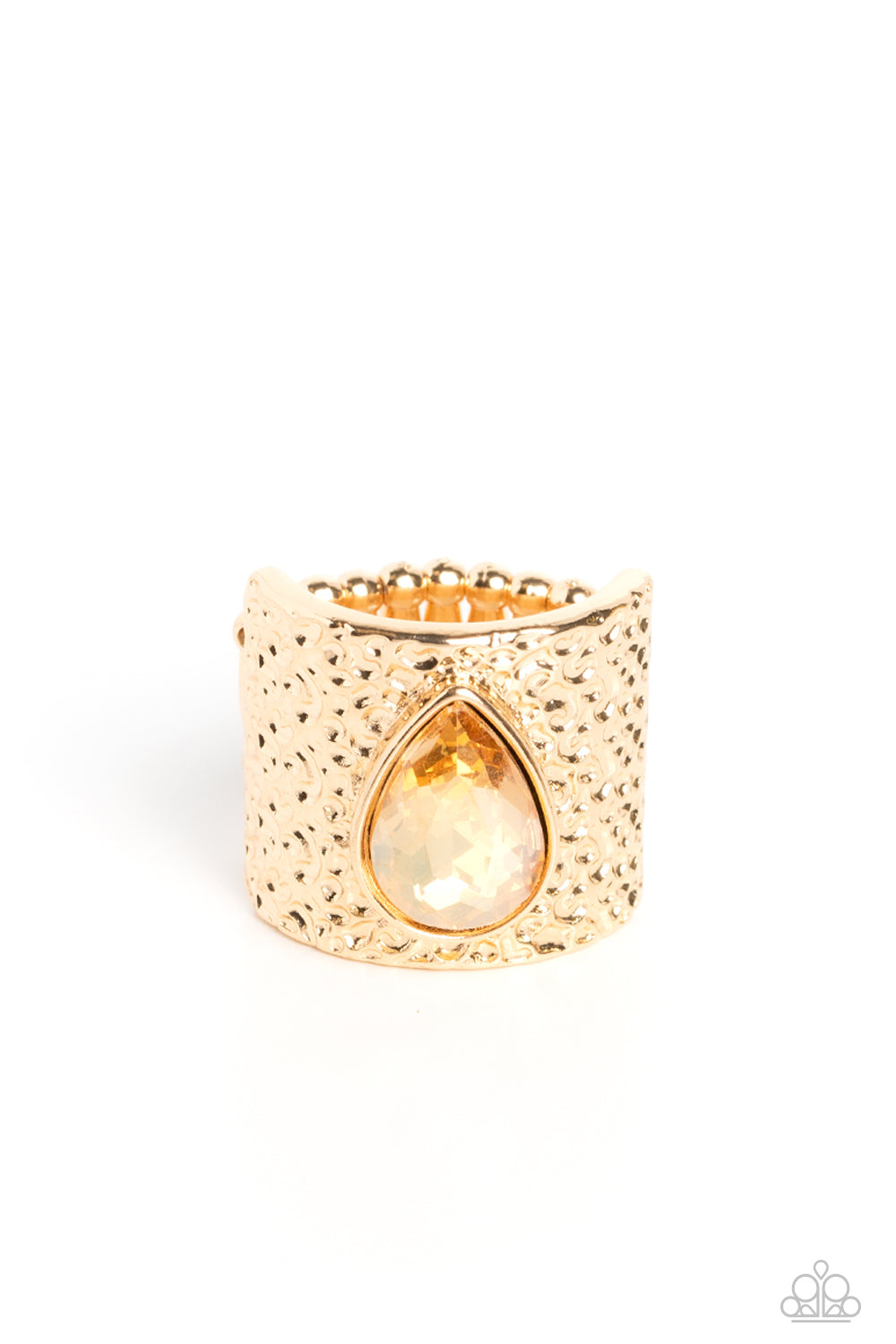 Paparazzi Accessories - Singed Shape - Gold Ring