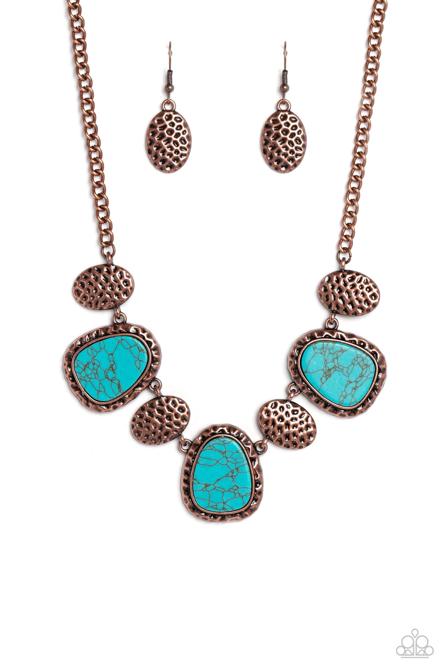 Paparazzi Accessories - Badlands Border - Copper Necklace