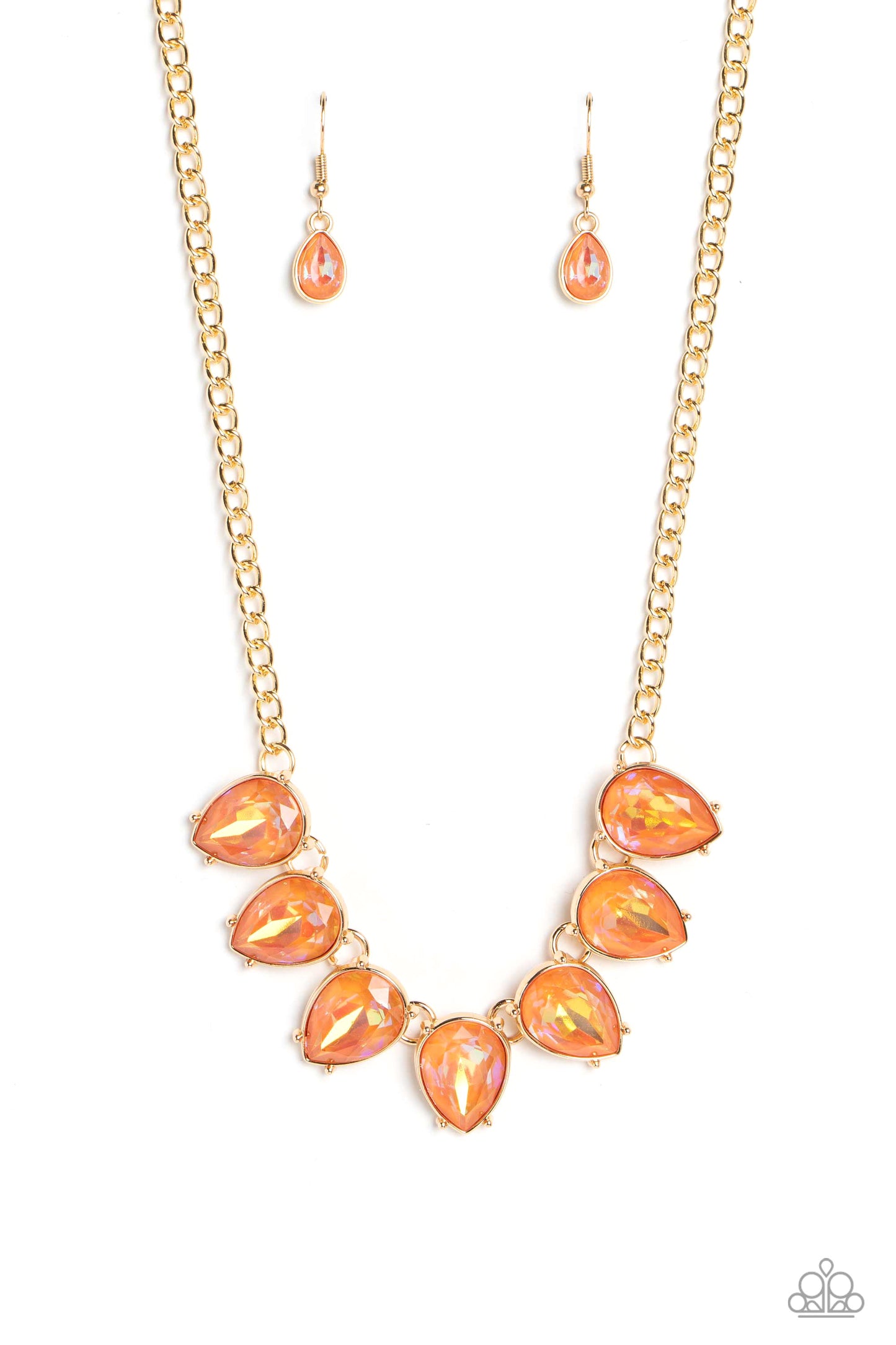 Paparazzi Accessories - FLIRTY Dancing - Orange Necklace