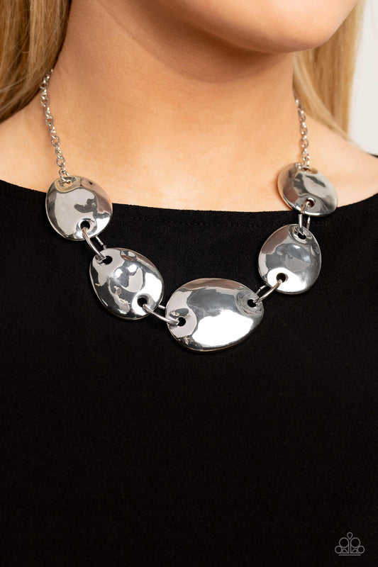 Paparazzi Accessories - That RING You Do - Silver Necklace