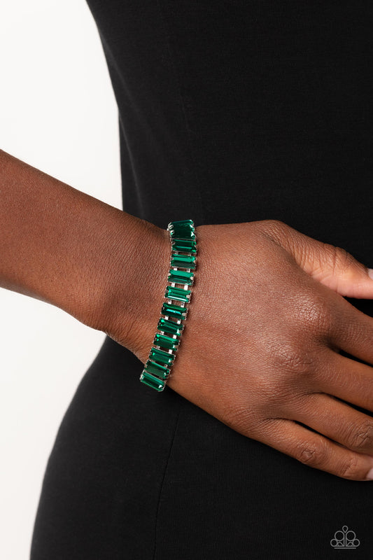 Paparazzi Accessories - Darling Debutante - Green Bracelet