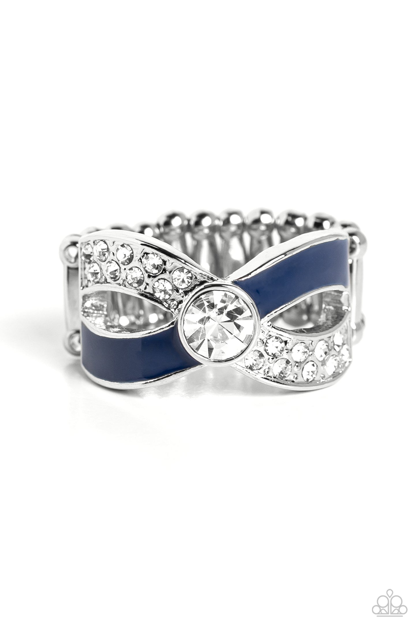 Paparazzi Accessories - CROSSED and Found - Blue Ring