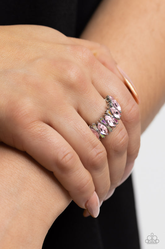 Paparazzi Accessories - Kaleidoscopic Knockout - Pink Ring